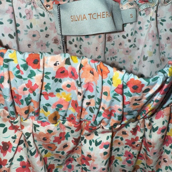 SILVIA TCHERASSI
Pescali Floral-Print Off-The-Shoulder Dress NWT - Picture 6 of 7